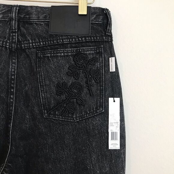 Marc Jacobs x Disney Acid Wash Jeans Mickey Mouse high rise no stretch 29 - Picture 3 of 7